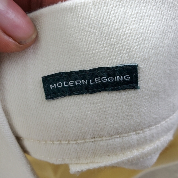 Lauren Ralph Lauren Modern Legging Women's Size 12 White Cream - Picture 11 of 16